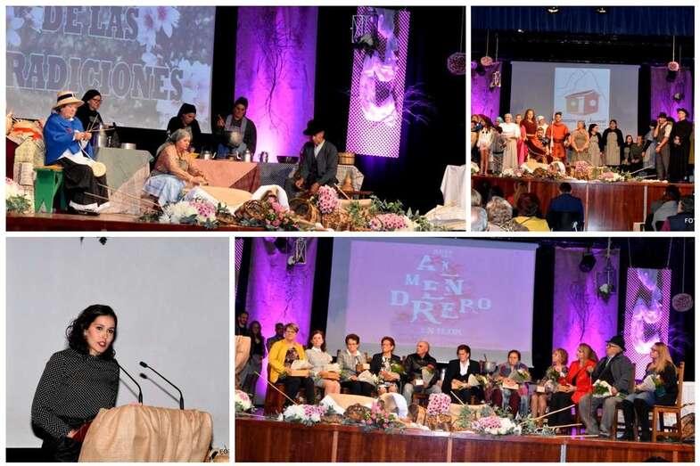 Diferentes momentos del acto de anoche celebrado en Valsequillo (Foto Antonio Alí)